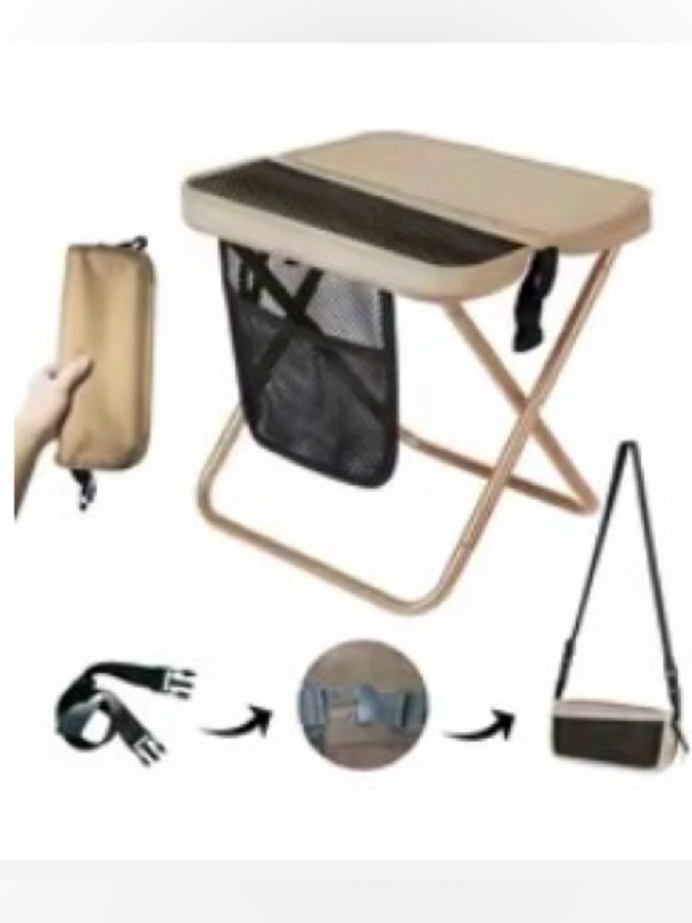Portable Beige Folding chair!